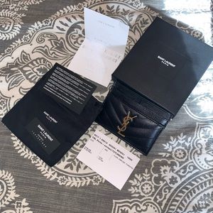 Ysl card holder brand new condition used once